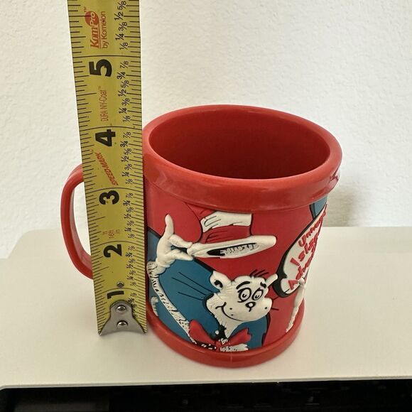 Dr Seuss Cat in the Hat Mug Universal Studios Things 1 & 2 Plastic Mug "Lucas" - Picture 9 of 9